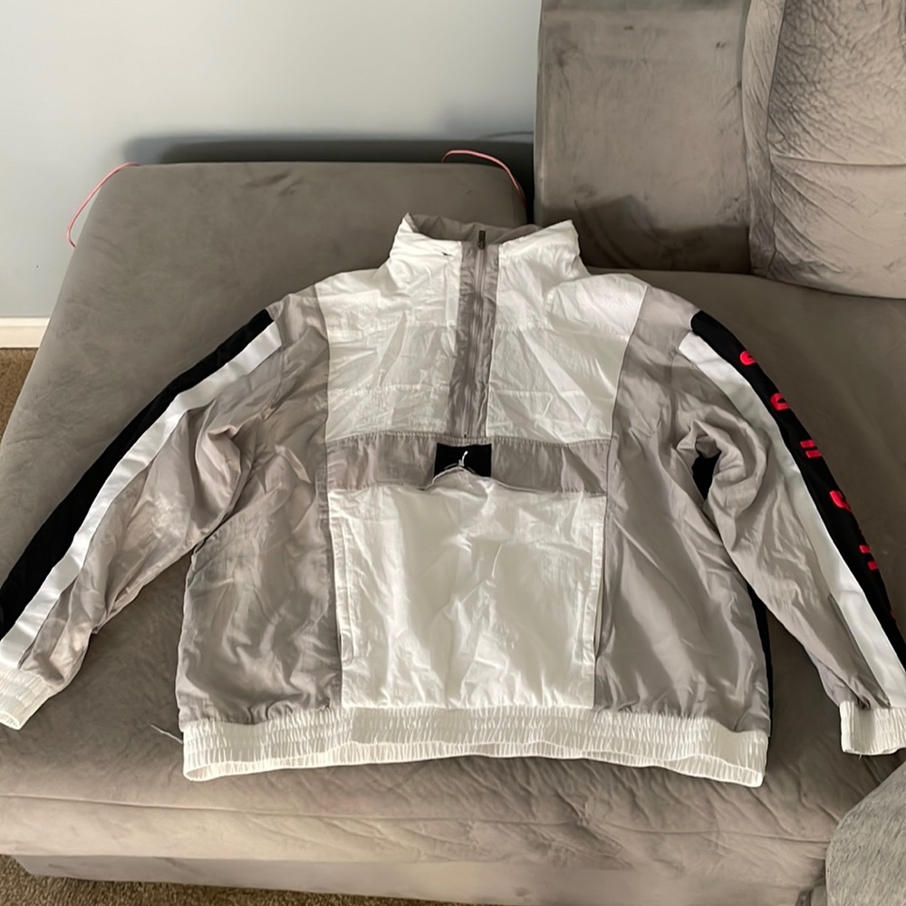 Jordan |Windbreaker Pullover Jacket | Red| White| Black| 2XL